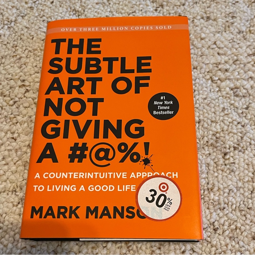 Subtle art of not giving a… book- very gently used